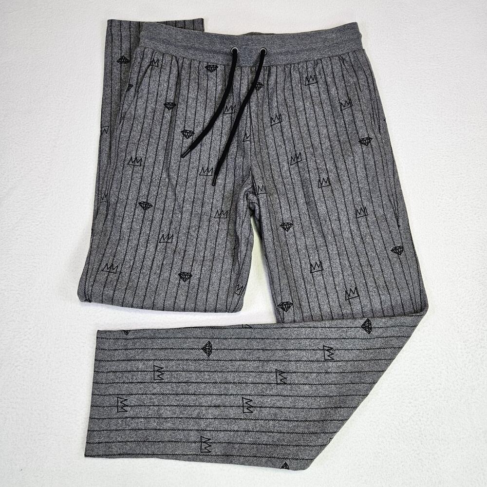 Diamond Supply x Basquiat Pinstripe Pant Men M Streetwear Ltd Collab Wool Jogger